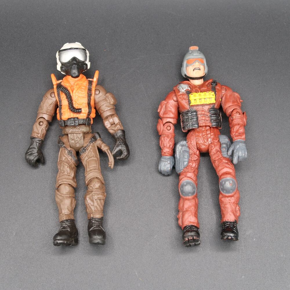Lanard Corp Action Figure Toys Set of 2 Military Pilot 3.75 inch Vintage